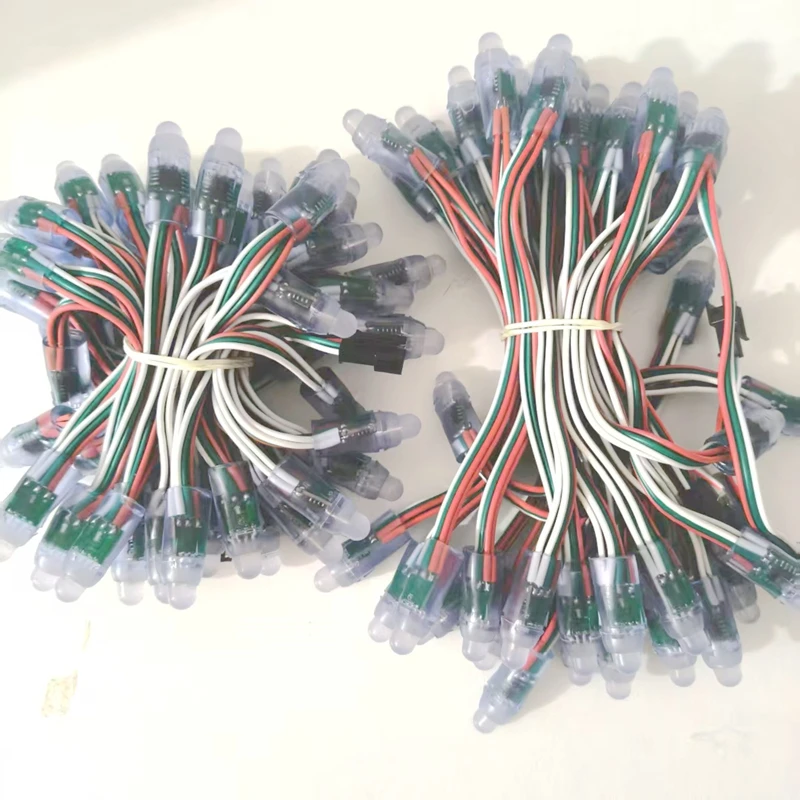 10/15CM DC5V 50PCS WS2811 IC LED Module Light 12MM Full Color Waterproof IP68 LED String For Festival Decorative Pixel Lamp