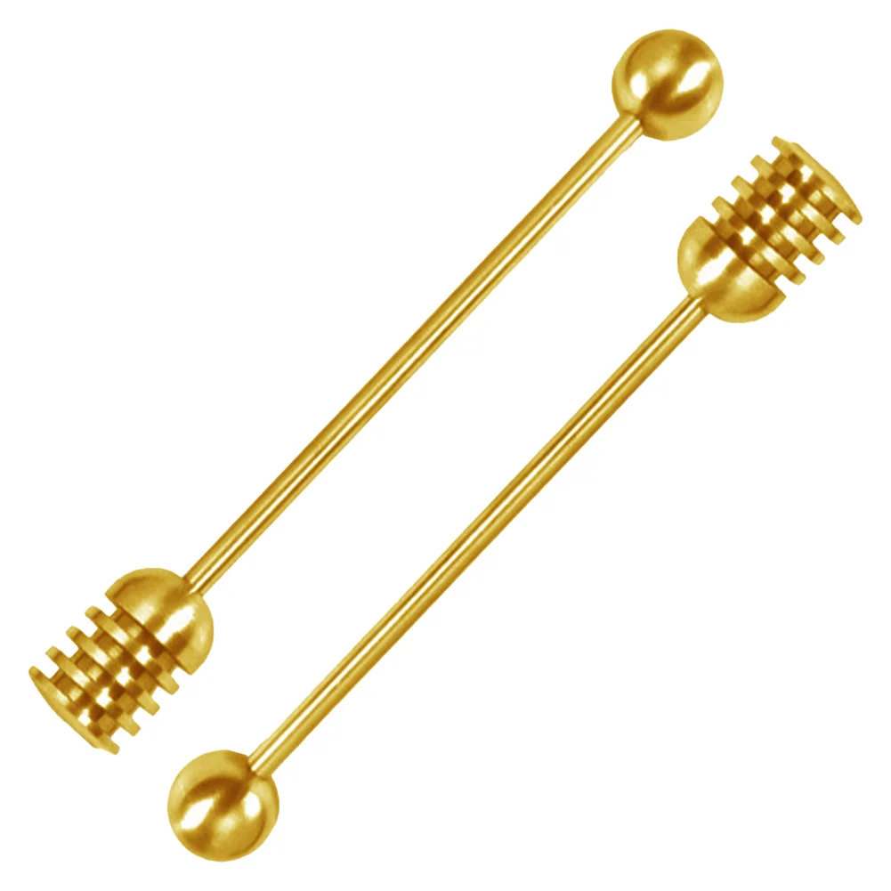 Coffee Stirrers 304 Stainless Steel Honey Dippers Daily Kitchen Accessories Detachable Spoons Efficient Dispensing Design