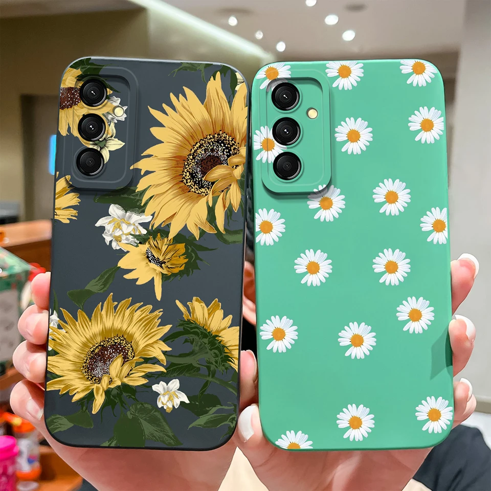 Beautiful Flower Mountain Liquid Shockproof Anti-Fingerprint Silicone Case
