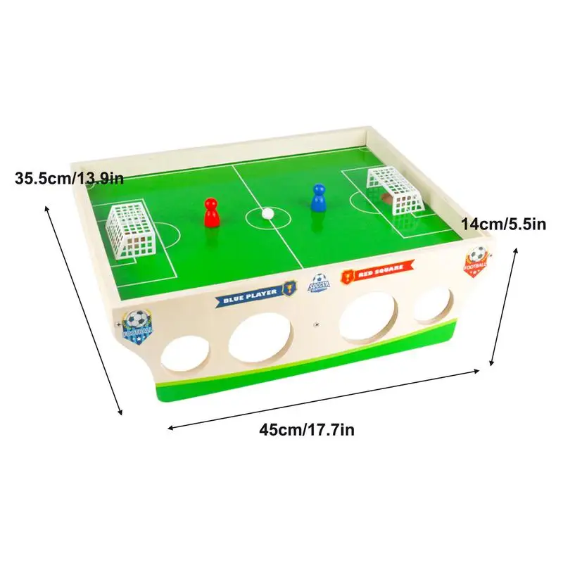 Soccer Table Game Magnetic Football Game Wooden Educational Soccer Toys Competition for Kids Boys Girls Preschool Learning