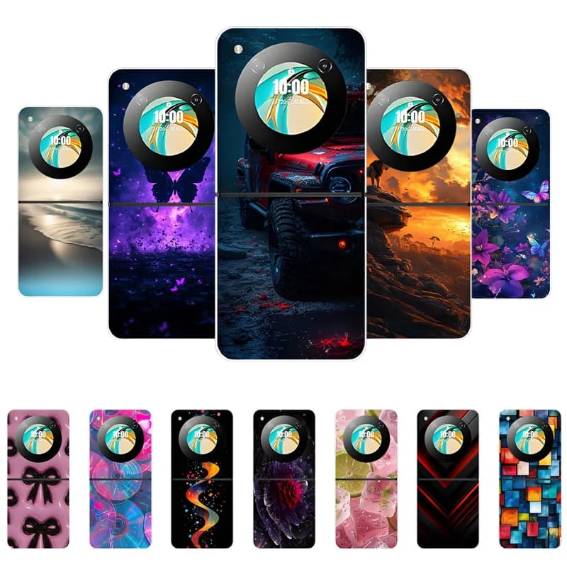 Soft Matte Silicone Back Cover with Fashion Painted Design