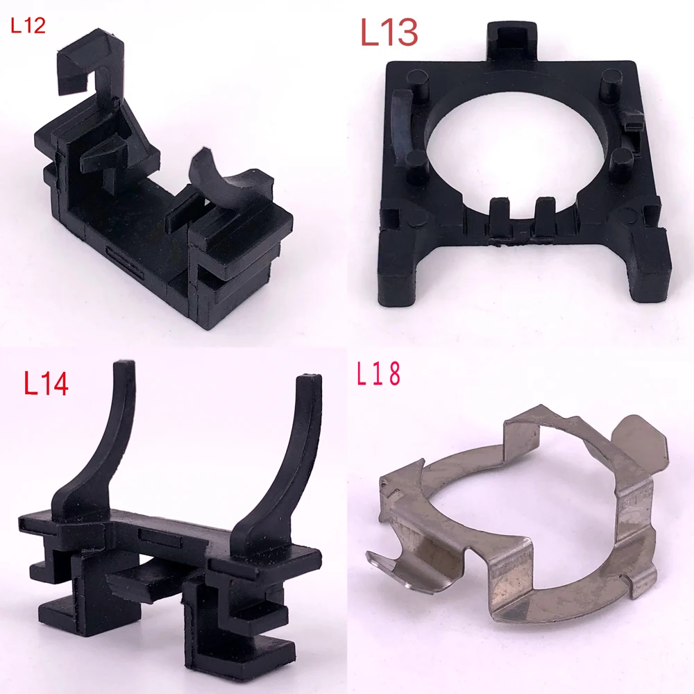 50Pcs H7 LED Headlight Bulb Adapter Bases Auto H7 Adapter Lamp Holder Socket Base Black Car Accessories For Kia Golf Nissan