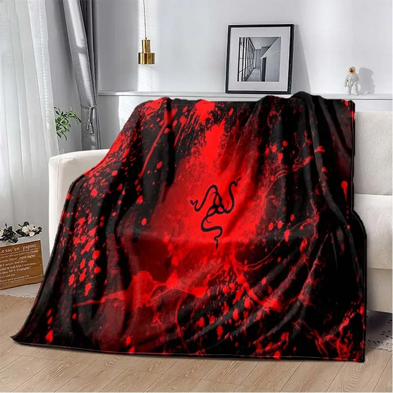 

3D Razer Logo Game Gamer Snake ， Flannel Soft Cozy Blanket Home Travel Birthday Gifts Children's Warmth Blanket