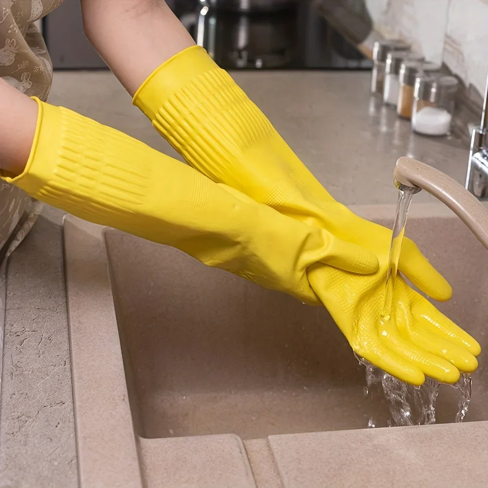Waterproof Kitchen Cleaning Gloves for Kitchen Housework Dishwashing Gloves Cleaning Pet Care Painting and Gardening 5/10pc