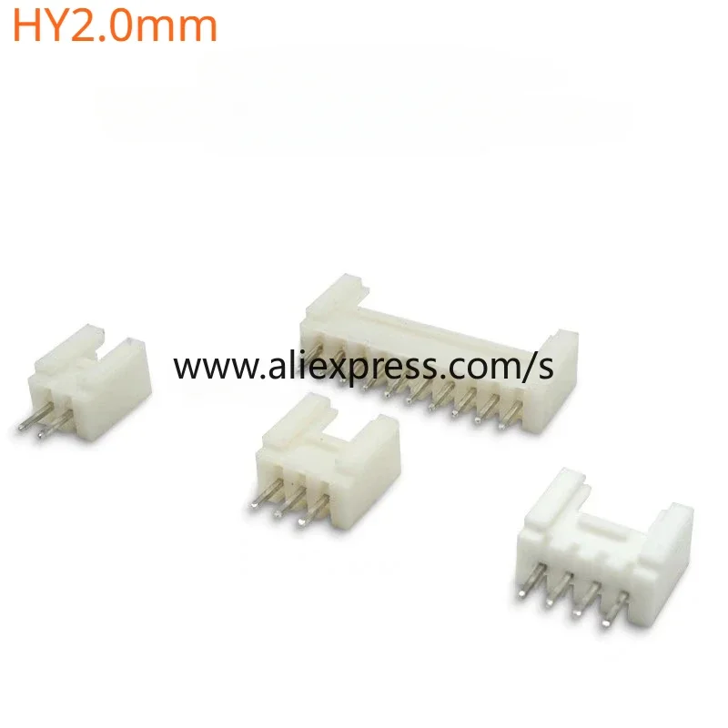 

50Pcs Picth:2.0mm Straight Needle HY2.0mm Single Row Buckle Straight Needle Socket 2p3p4p5p6p7p8p-12p Connector