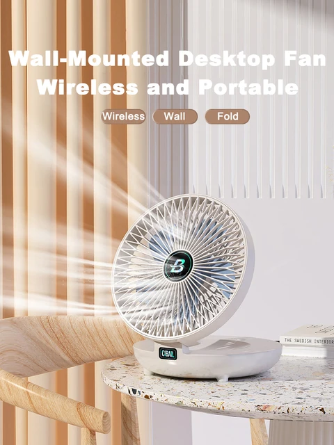 Sv3Chome Desk Fan, Oscillating Fan, Small Table Fan with Strong Wind, 120°  Rotat