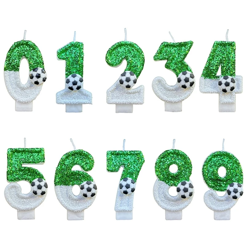 Candele Per 2° Compleanno A Tema Calcio – Topper Per Torta A Forma Di Pallone, Decorazioni Per Feste Bambini E Bambine - 6