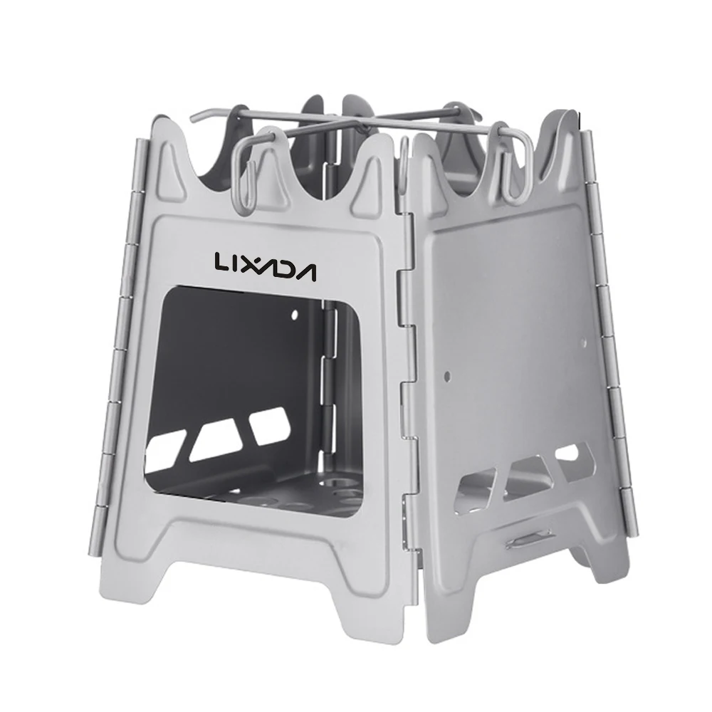 OutdoorMiniFirePitsFoldableStainlessSteelBonfireStoveHinge