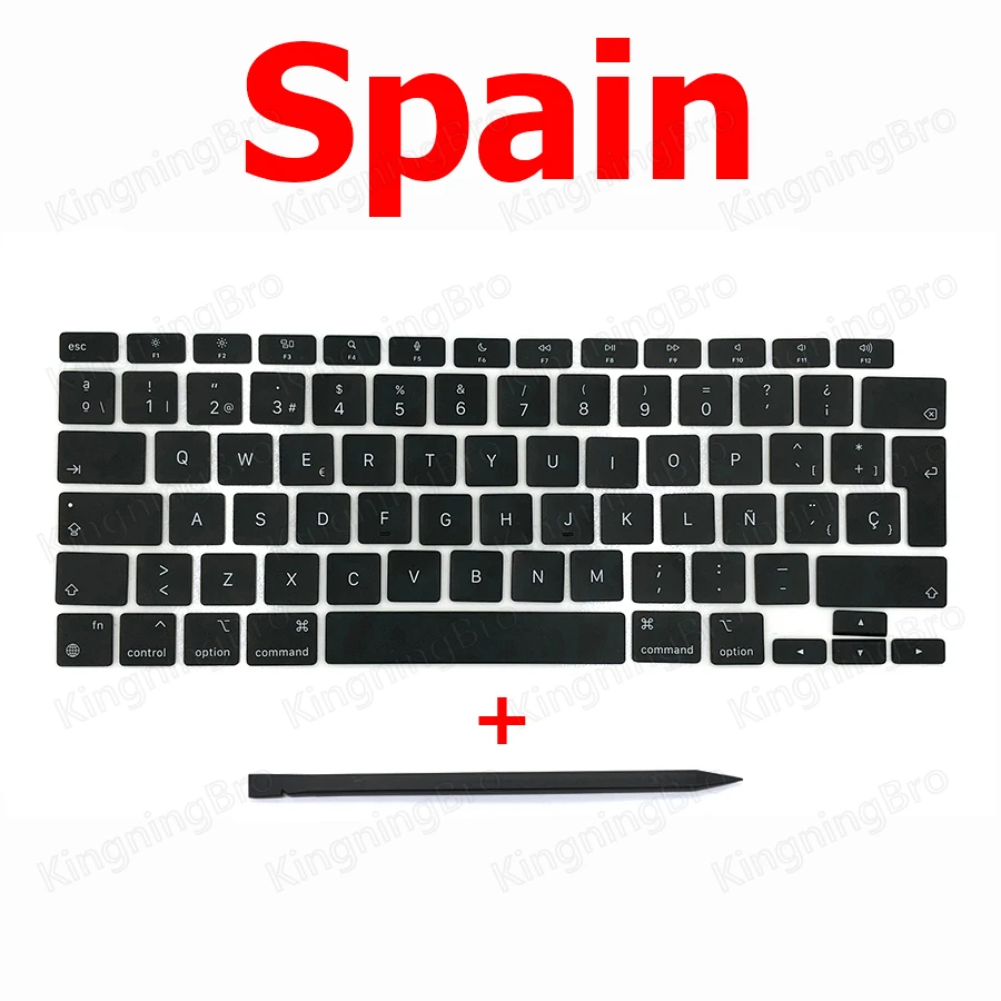 Replacement Keyboard Keys Keycaps Macbook Air 13" M1 A2337 Keycap Key Cap US UK Spain French Russian Hungary keyboard keycap laptop keyboard