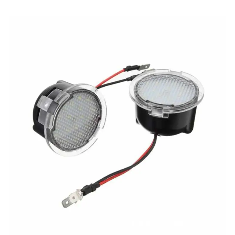 

2Pcs Car LED Under Side Mirror Light Lamp Puddle Lamp Vehicle Lighting Assembly