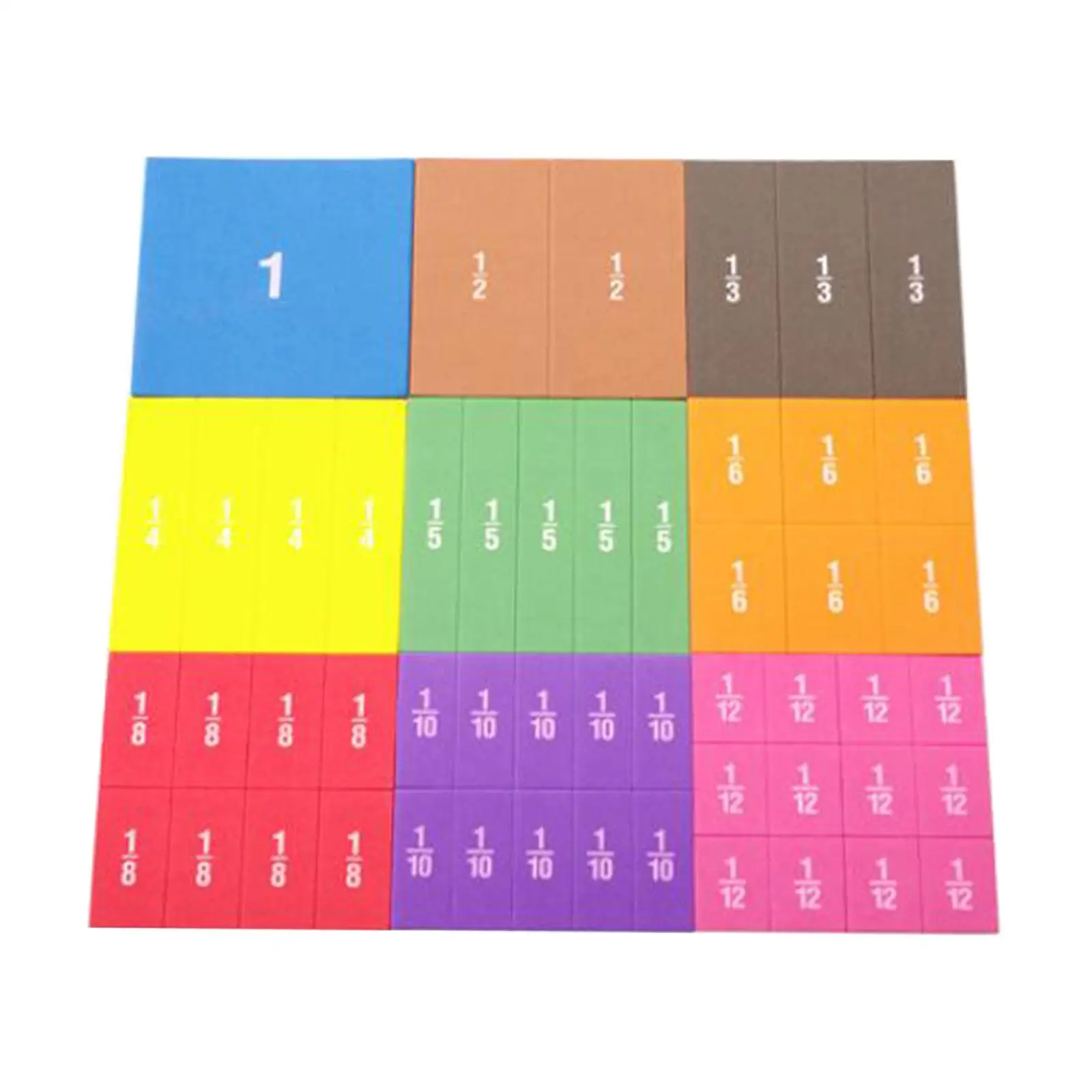 51 Pieces Colorful Fraction Cubes Math Manipulatives Math Materials for Kids Teaching Aids Class Activities Montessori Toys