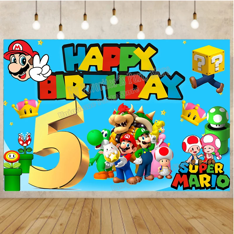 Biblia Más temprano Treinta Super Mario Birthday Party Decorations | Super Mario Birthday Party Games -  Birthday - Aliexpress