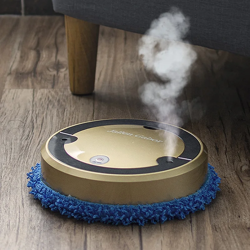 

Rechargeable smart 360 spin auto cleaning floor mopper uv lamp water spray misting wet and dry electric robot mopping machine