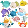 1/2Pcs Baby Bath Toys Swimming duck Bathing Cute Swimming Toy Toddler Pool Beach Classic Toy For Kids Water Playing for Gift 1