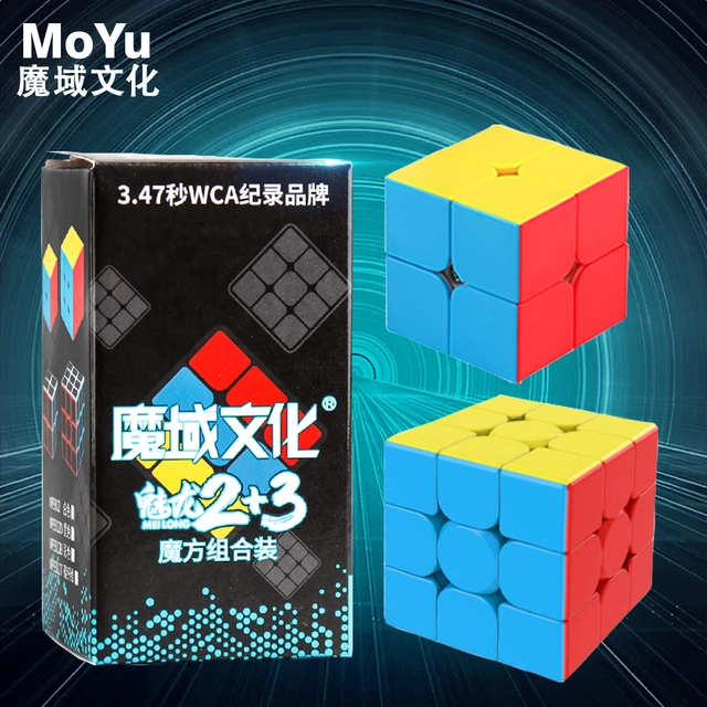 MoYu Meilong Magic Cube 2x2 3x3 Professional Speed Cube Set