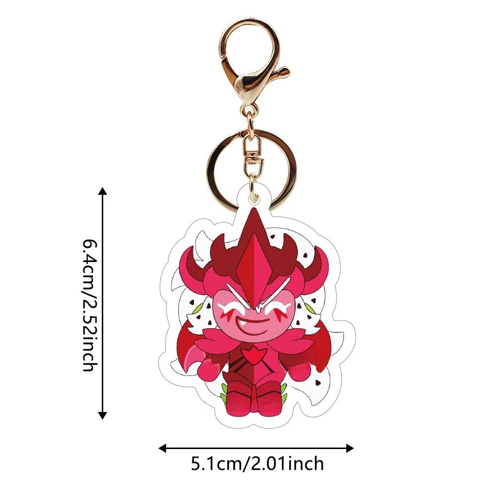 Acrylic Character Keychain Pendant - Modern Minimalist Gift