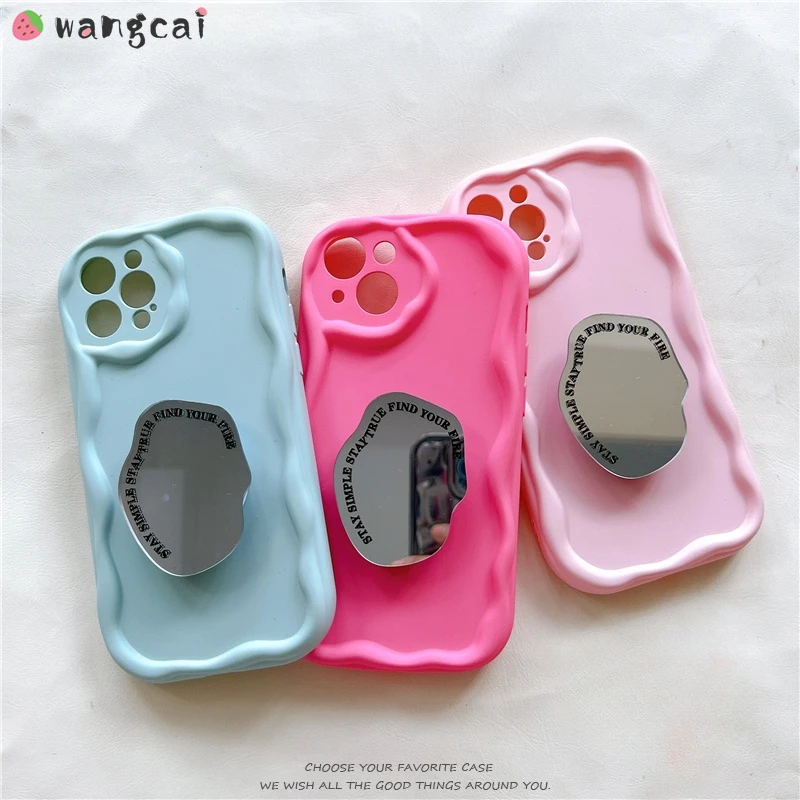 Per Honor X9A 5G X8 4G X50I X40I X40 5G 80 Pro Se 80 Gt Cream Edge Candy Color Creative Mirror Staffa Custodia Per Telefono