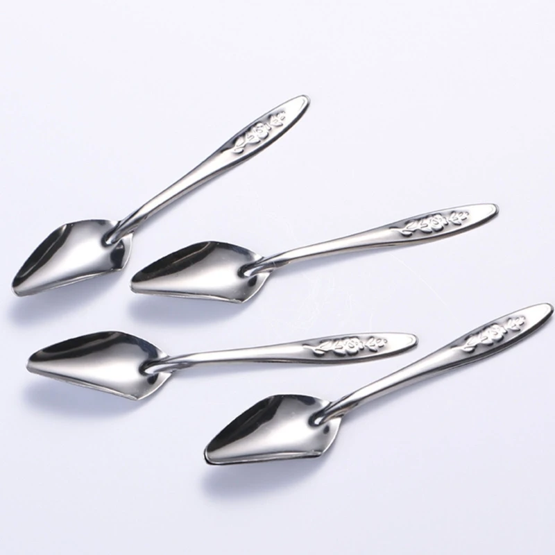 Bird Parrot Feeder Spoon Stainless Steel Milk Feeding Set of 8 Liquid Diet Feeding for Baby Birds