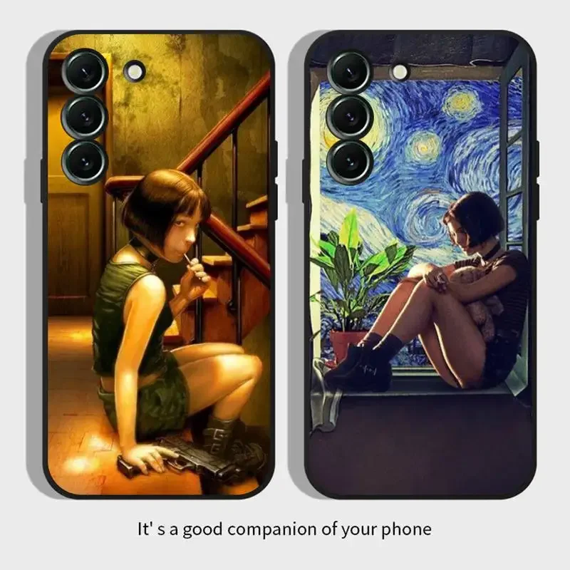 Custodia Per Telefono L-Leon The-P-Professional- Art Per Samsung Galaxy S 23 22 21 20 10 E 9 8 7 6 5G Plus Edge Ultra Lite Black Soft Cover