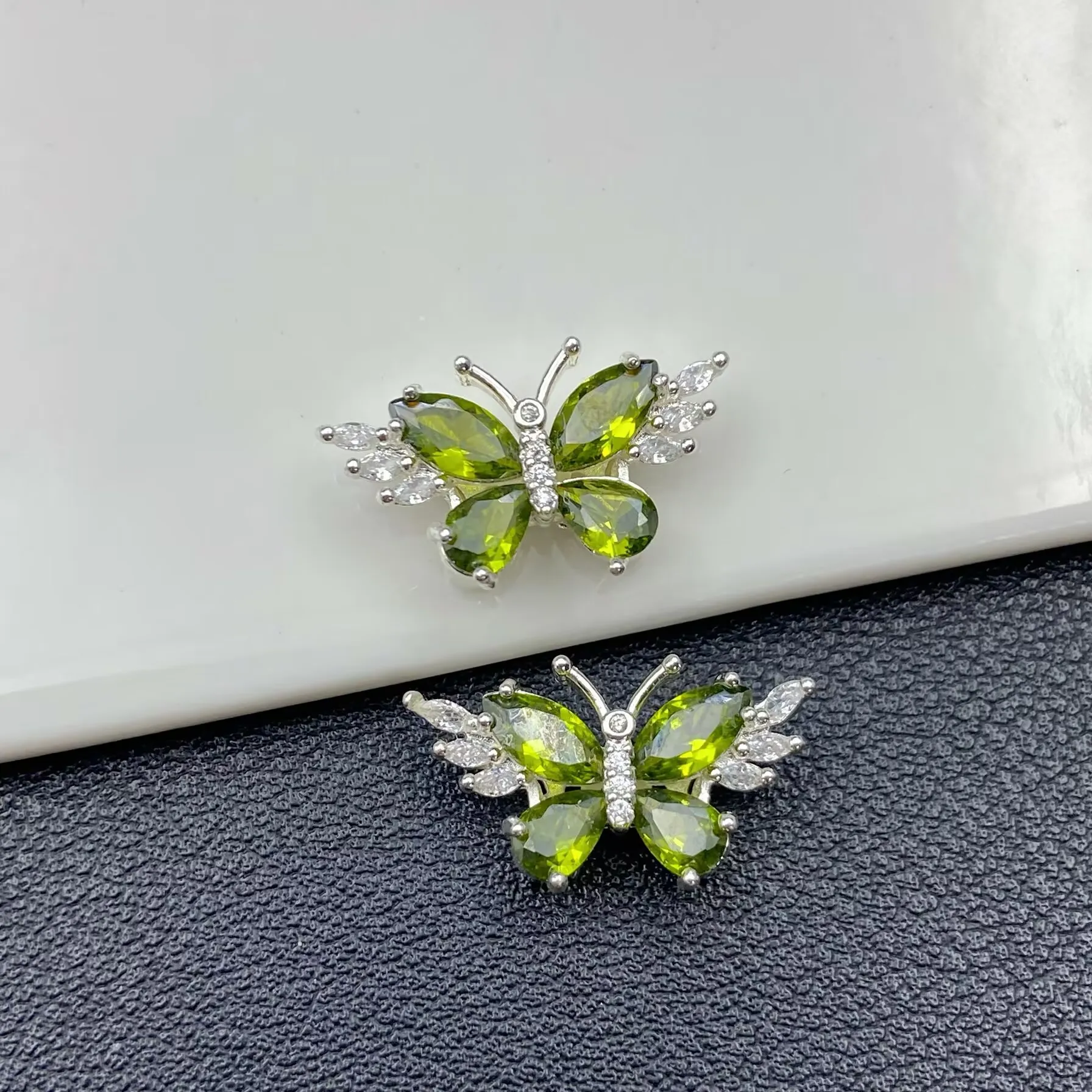 Gold Plated Zircon Butterfly Beaded Bracelet Material - Artistic Retro Chinese Style Jewelry Accessory