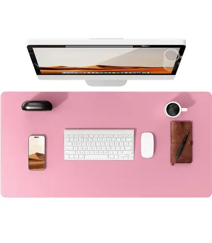 Large Mouse Pad,Office Desk Mat, Leather Desk Pad Protector, Non-Slip PU Leather Desk Blotter, Laptop Desk Pad - Image 32