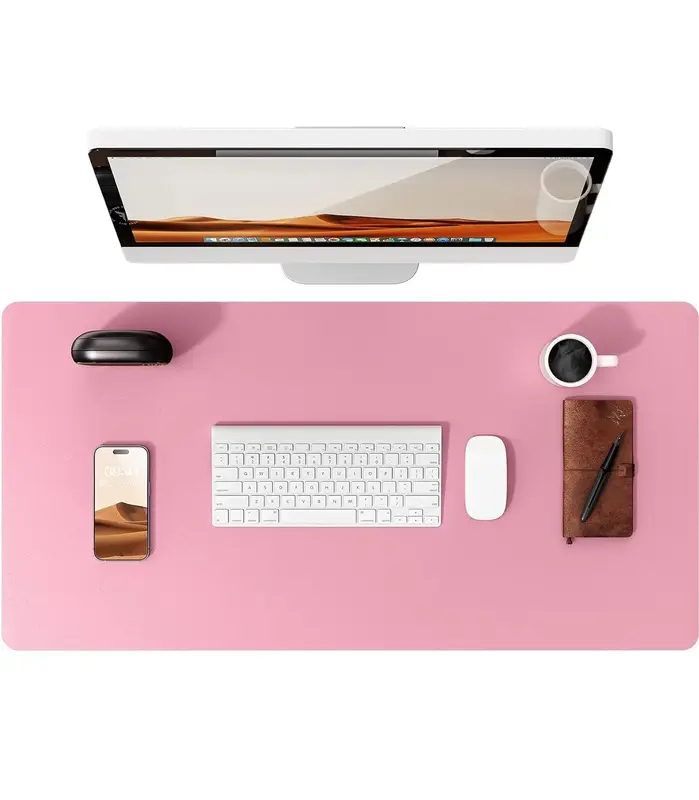 Large Mouse Pad,Office Desk Mat, Leather Desk Pad Protector, Non-Slip PU Leather Desk Blotter, Laptop Desk Pad - Image 32