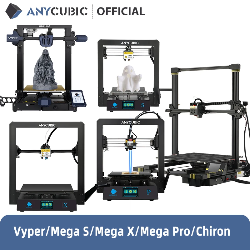 FDM Series ANYCUBIC 3D Printer Vyper Mega S Mega X Mega Pro Chiron Kobra Kobra Max Large Size Auto-levelling 3d Printers