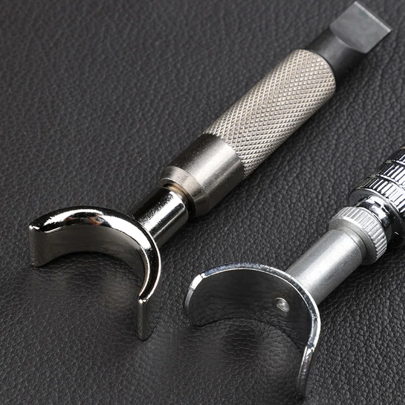 Adjustable Swivel Knife leather tool cutting knife carving tool leather cutting tools for Leather Carving Cutter with Standard Size Blades Rotate Knife Professional Leather Craftsman Tools