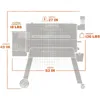 Grills Pro 34 Electric Wood Pellet Grill and Smoker, Bronze, 884 Square Inches Cook Area, 450 Degree Max Temperature, Meat Probe 5