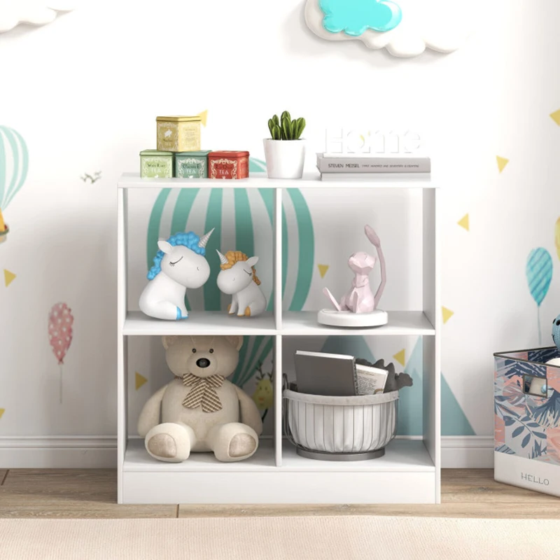 

Kids Bookcase with Open Shelves Home Organizer Storage Bookshelfs Living Room Furniture