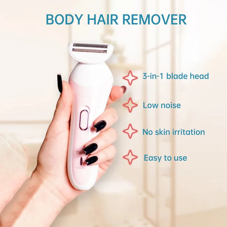 Electric Shaver for Women Hair Removal Tool Bikini Body Face Hair