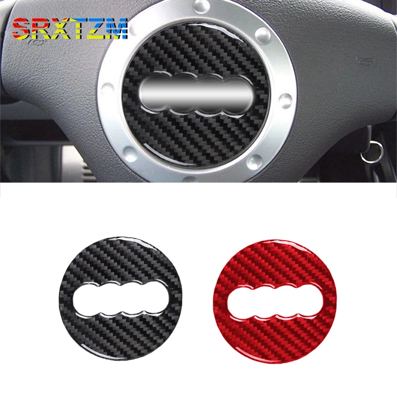 Fibra Di Carbonio Per Audi Tt Mk1 8N 2001-2006 Coprivolante Logo Emblema Adesivo Accessori Per Auto