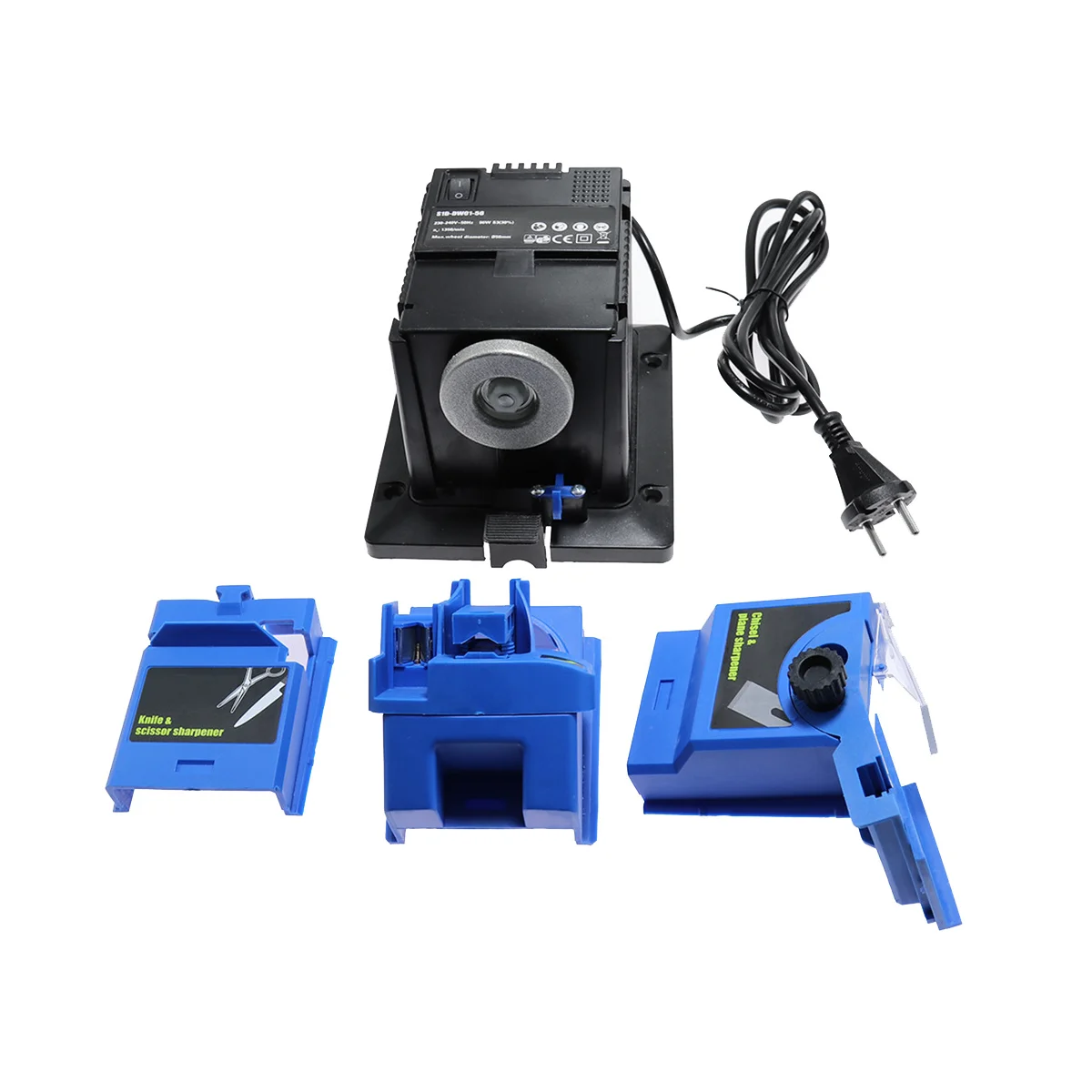 

Многофункциональная точилка, бытовой шлифовальный инструмент для ножей, спиральное сверло, ножницы, долото, электрическая шлифовальная машина, 96 Вт, вилка стандарта ЕС