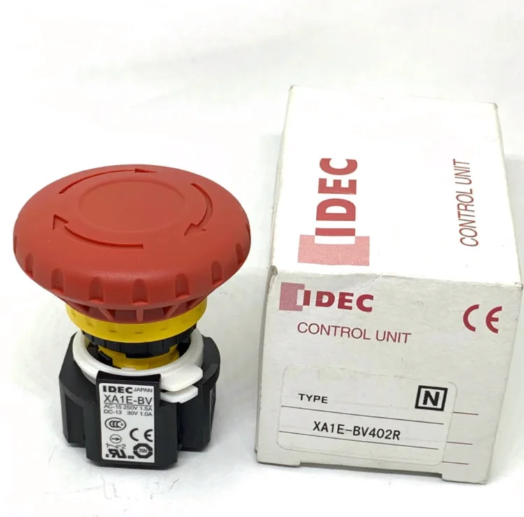 

IDEC Genuine Hequan XA1E-BV402R 403R 412R 404r Emergency Stop Switch Mushroom Head Emergency Stop