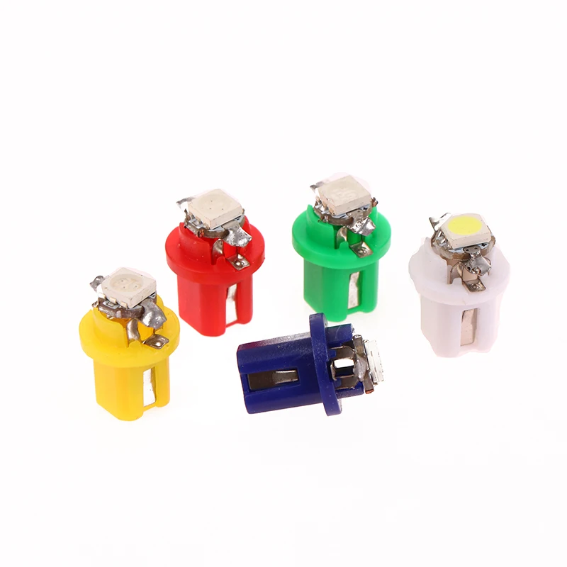 

Dashboard Side Switch Lamps 12V 10Pcs T5 B8 5d LED Light Car Dashboard Speed Lights Bulb Cars Interior Lamp Accessories