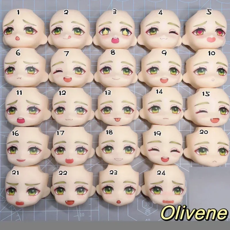 Nu Carnival Ob11 인형 얼굴 Edmond Eiden 워터 스티커 Quincy Kuya Blade Yakumo Olivenie 페이스 플레이트 애니메이션 게임 코스프레 인형