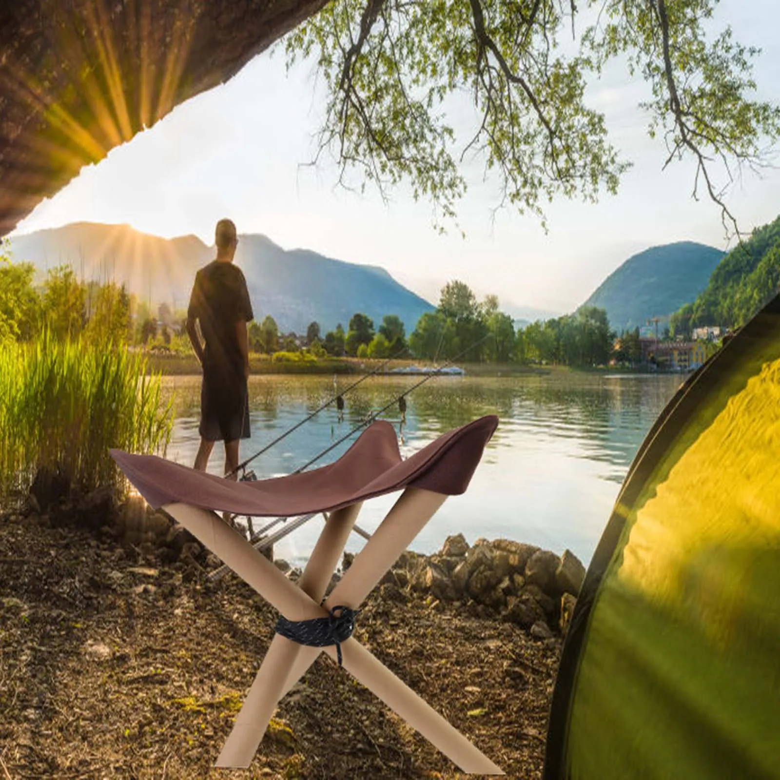 Tripod Stool Cloth Lightweight Picnic Camping Chair Cloth DIY Waterproof Portable Folding Camping Stool For Outdoor