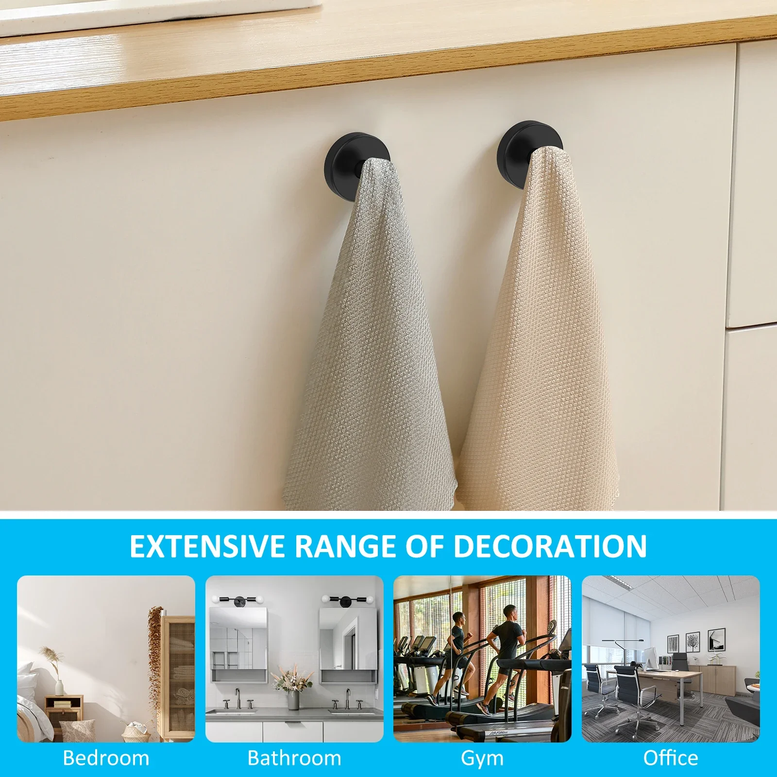New 4Pcs Suction Cup Hooks Holds up to 15lbs Suction Hook Reusable Vacuum Cup Hanger Easy to Install Wreath Hook