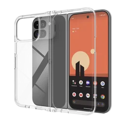 Luxury Acrylic Transparent Folding Cover: Thin Shockproof Bumper Case for Pixel fold 2 (Clear)