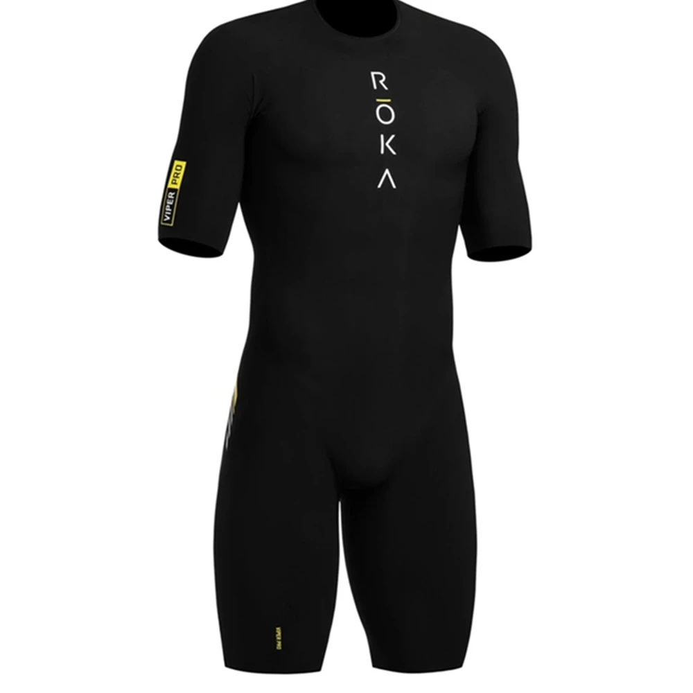 

2023 Roka Back Zipper Mens Cycling Skinsuit Triathlon Speedsuit Trisuit Short Sleeve Maillot Ciclismo Running Clothing