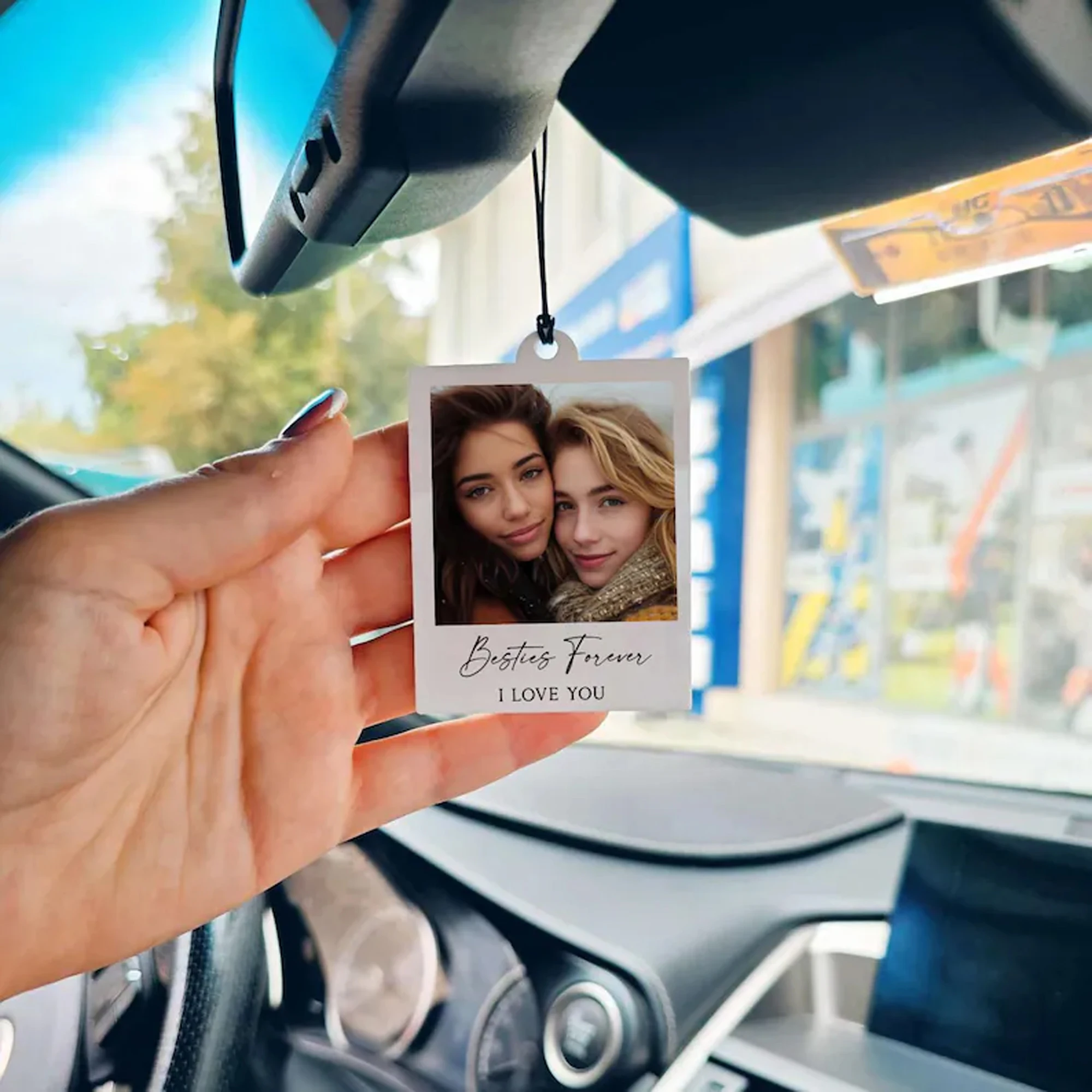 Custom Engraved Photo Car Keepsake - Personalized Gift