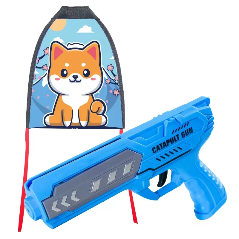 Catapult Kite Launch Aircraft Gun Outdoor Toys Kite Launcher Long Distance Flight Parent-Child Interactive Toys Birthday Gift 6