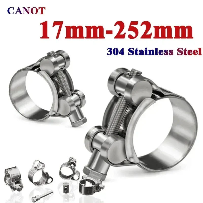 High Quality Stainless Steel Powerful Hose Clamps Exhaust Air Water Pipes Durable Sealing Powerful Strength Repair Welding Tools