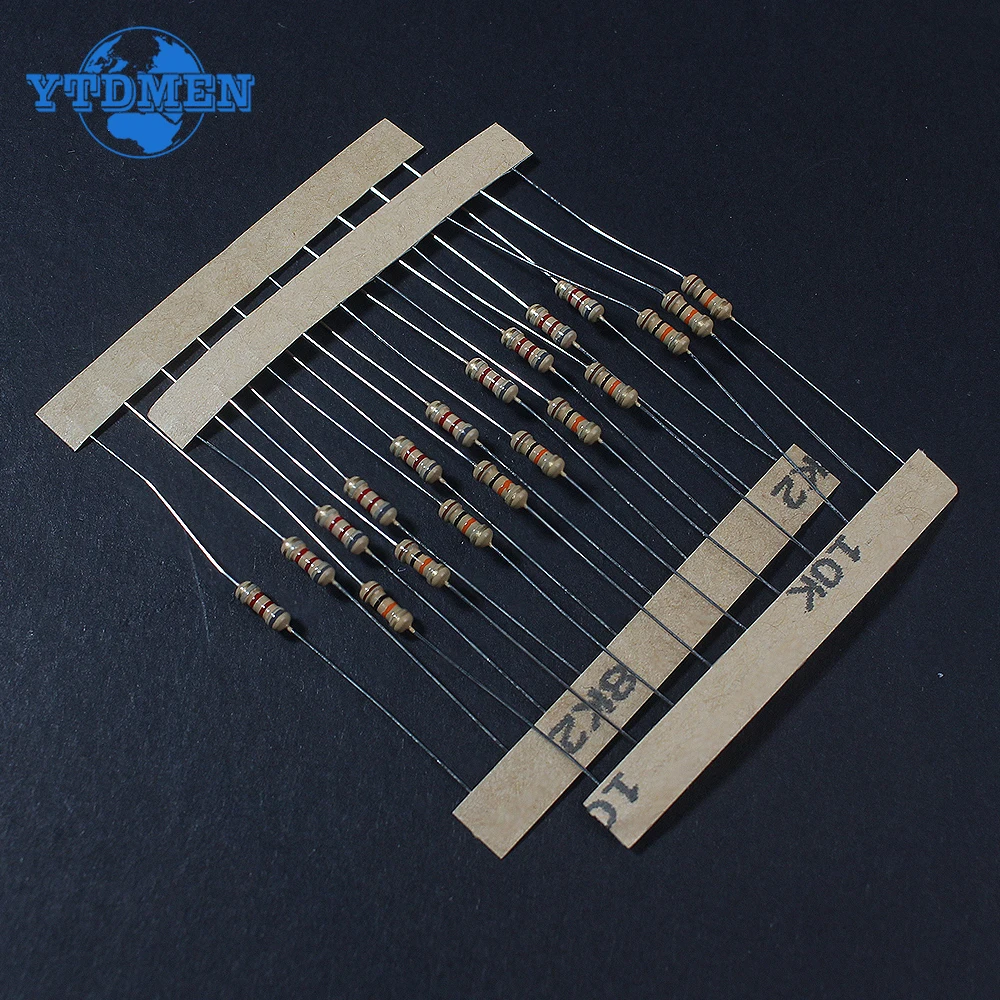 560PCS 1/4W Resistors 56 Values Carbon Film Resistor Rang Assortment Kit Set Resistors Kit 5% Color Ring Resistance 1 ohm ~10M