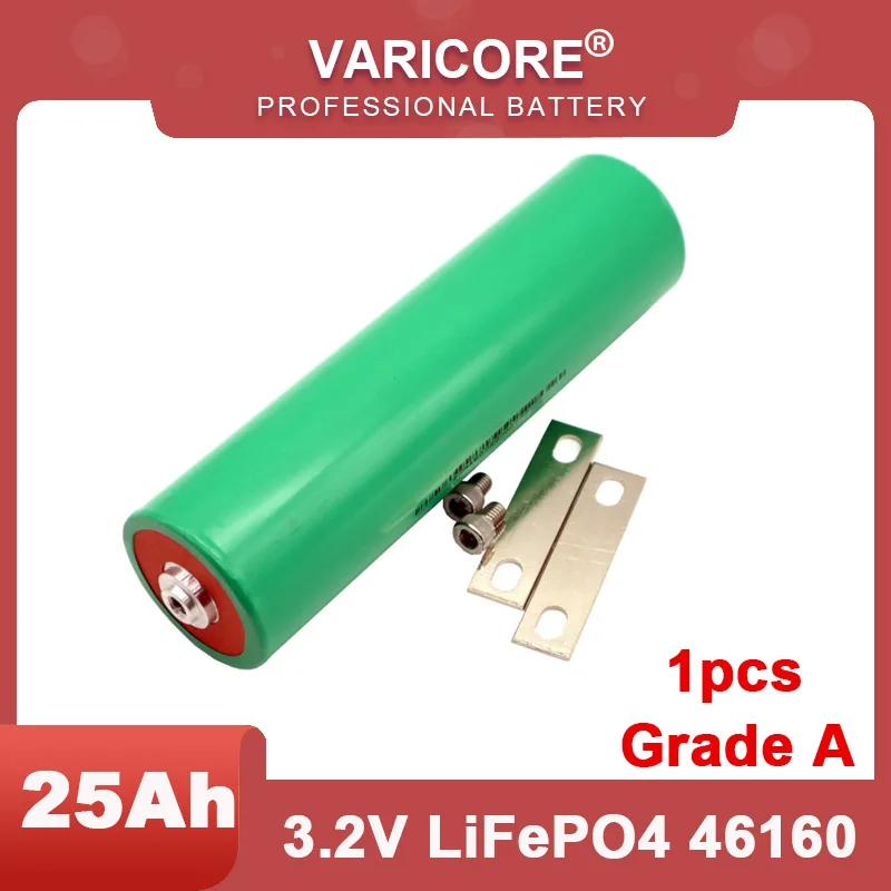 

1pcs New Original 3.2V 25Ah battery pack LiFePO4 phosphate for 12V 24V Motorcycle Car motor batteries modification Grade A