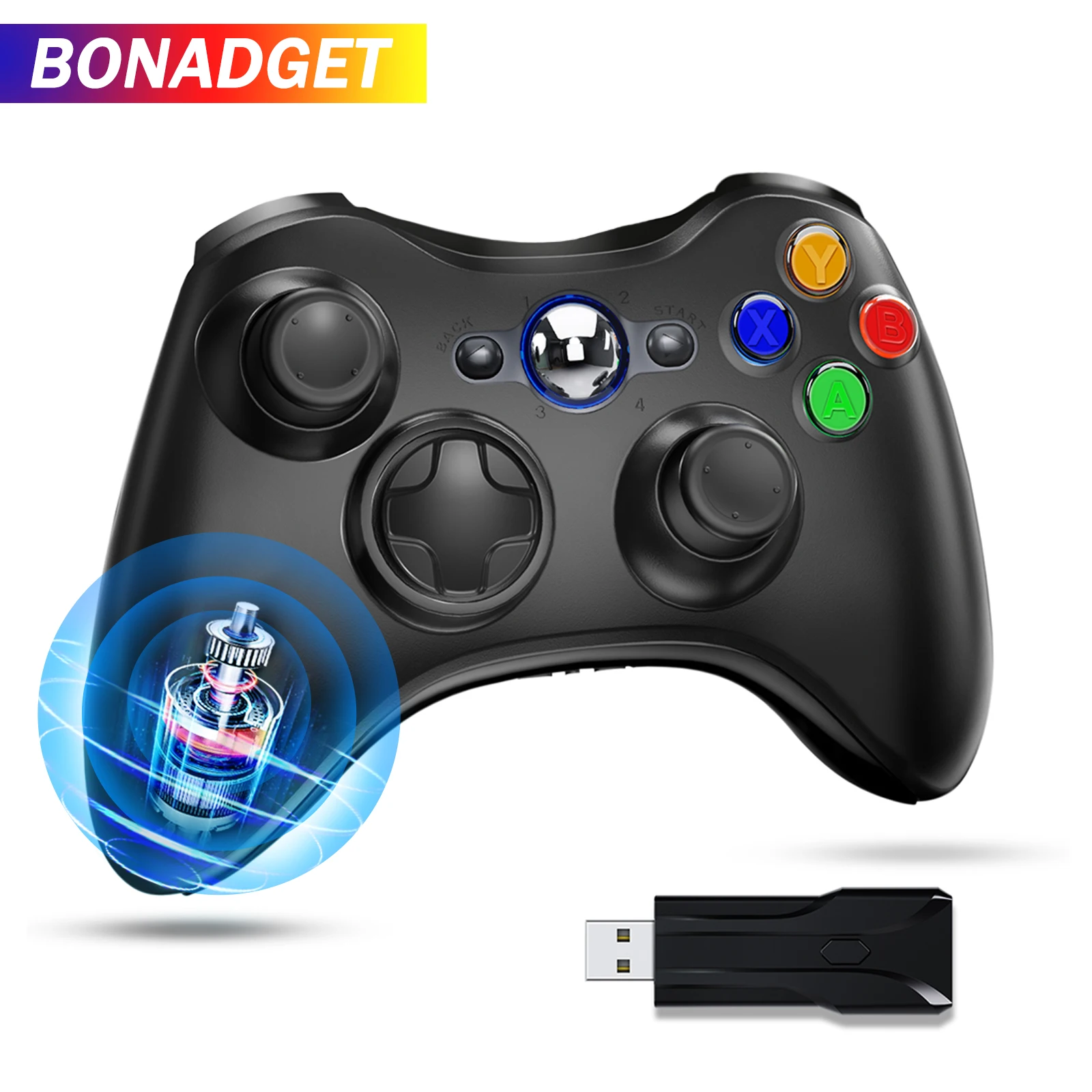 BonadgetWirelessGameControllerForXbox36024GHGamepadJoystick