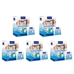 Anti - Fog Disposable Cleaning Wipes for Glasses and Screens - Dust Remover & Lens Care (Wipes5)