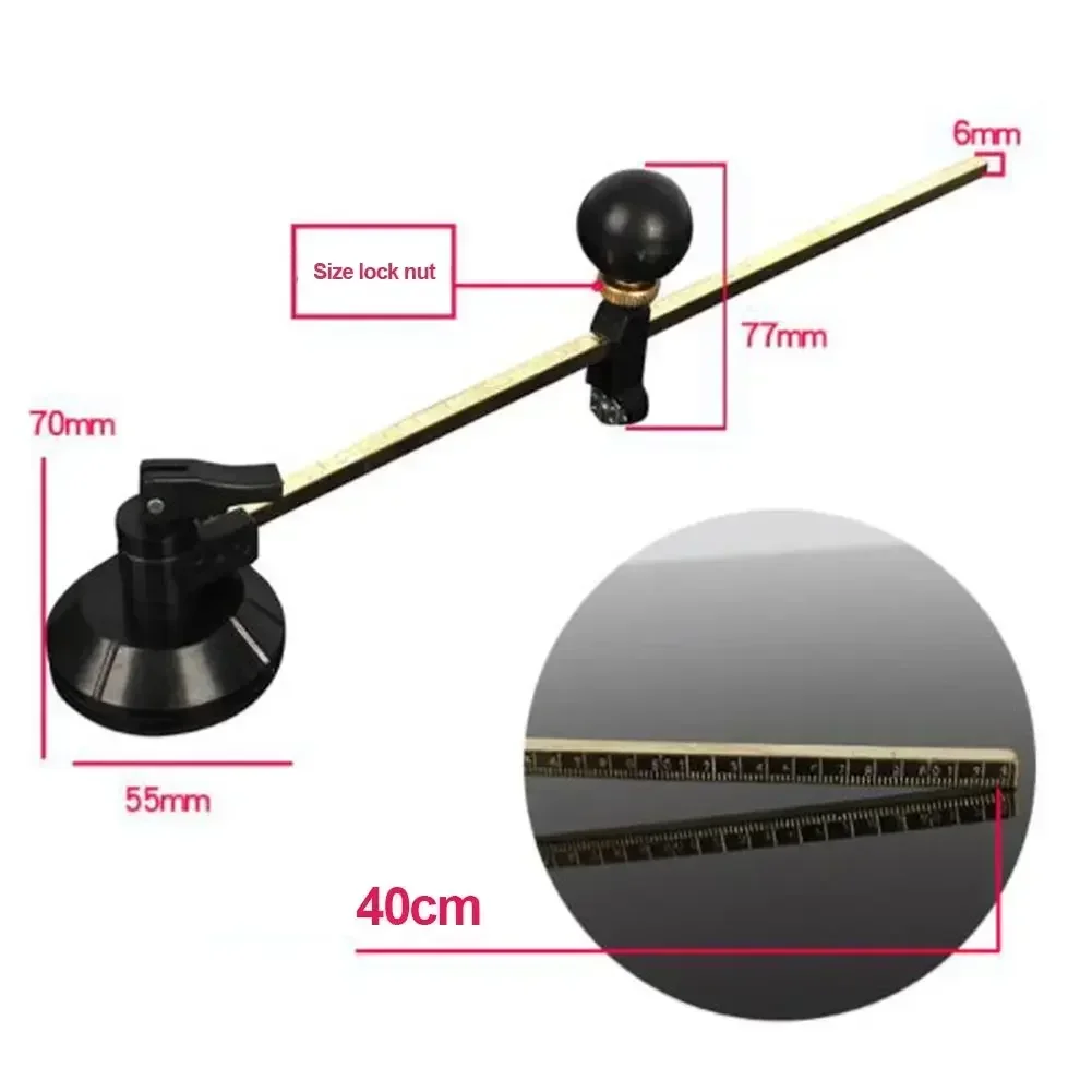40-100cm Glass Cutter glass hole opener six wheel roller glass knife With Suction Cup circular Professional Glass  Cutting Tools 4
