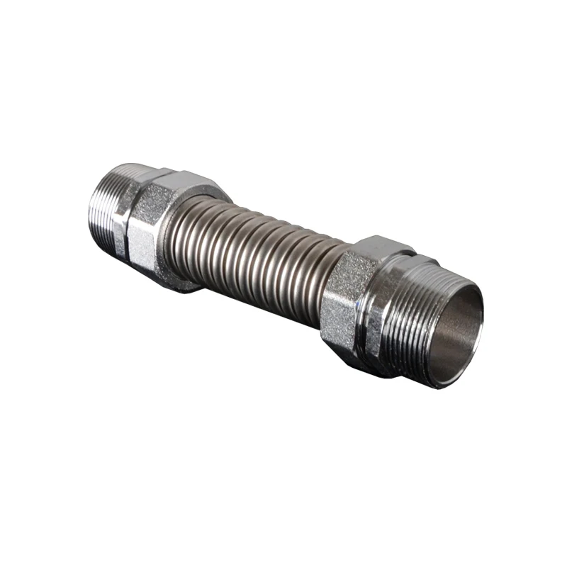 Fole de ar Condicionado 11 1-1 2-1 Bsp 304 Conector de Rosca Macho de Aço Inoxidável Ferro Junção Encaixe de Tubulação Ondulada
