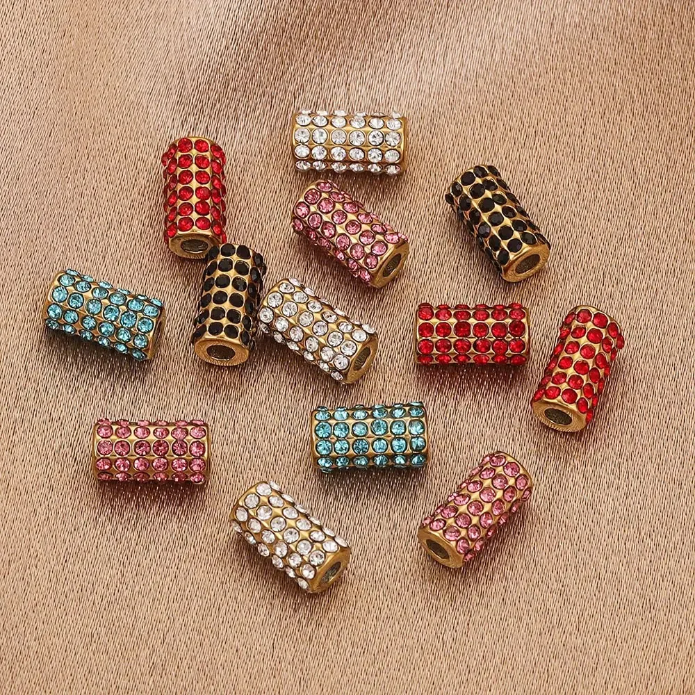 Full Drill Straight Hole Loose Bead Bracelet Beaded DIY Handmade Jewelry Accessories 2